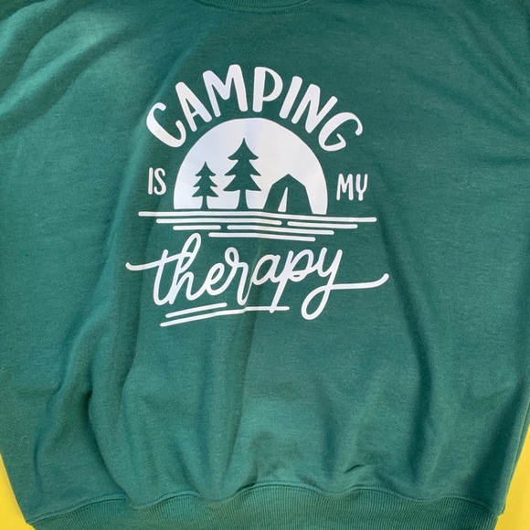 Drop shoulder slogan graphic pullover | NWOT - Picture 7 of 8